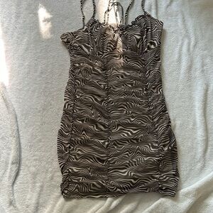 Black and Cream cocktail/homecoming dress size Large